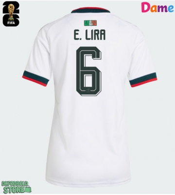 Mexico Erik Lira #6 Replika Udebanetrøje Dame VM 2026 Kortærmet